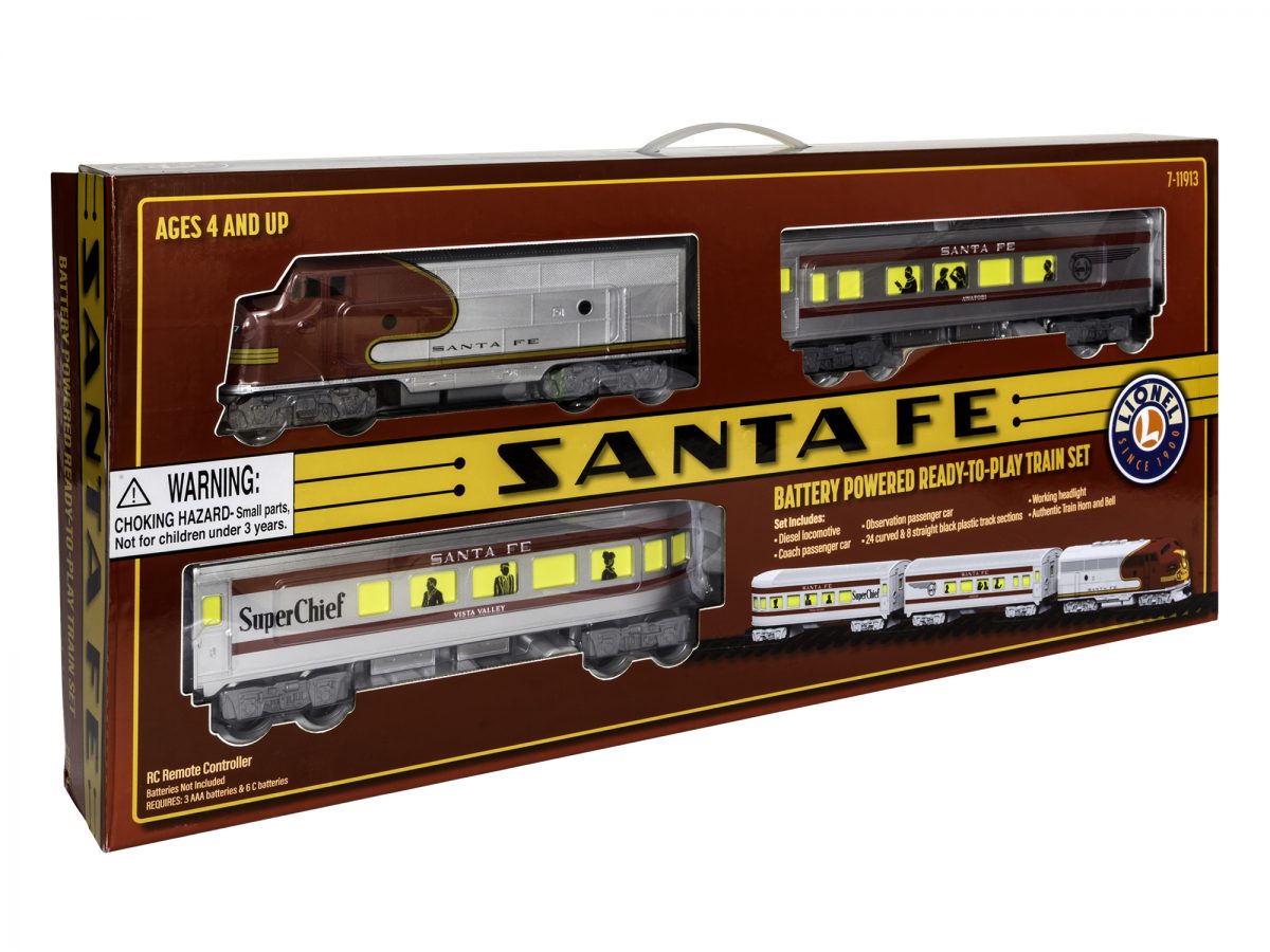 LIONEL #711913 SANTA FE DIESEL READY-TO-PLAY TRAIN SET – Upland Trains