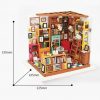 ROBOTIME #DG102 SAM'S STUDY DIY MINIATURE HOUSE KIT - Image 2
