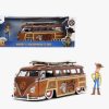 JD #33176 WOODY'S DISNEY VW 1962 BUS W/ SURFBOARD