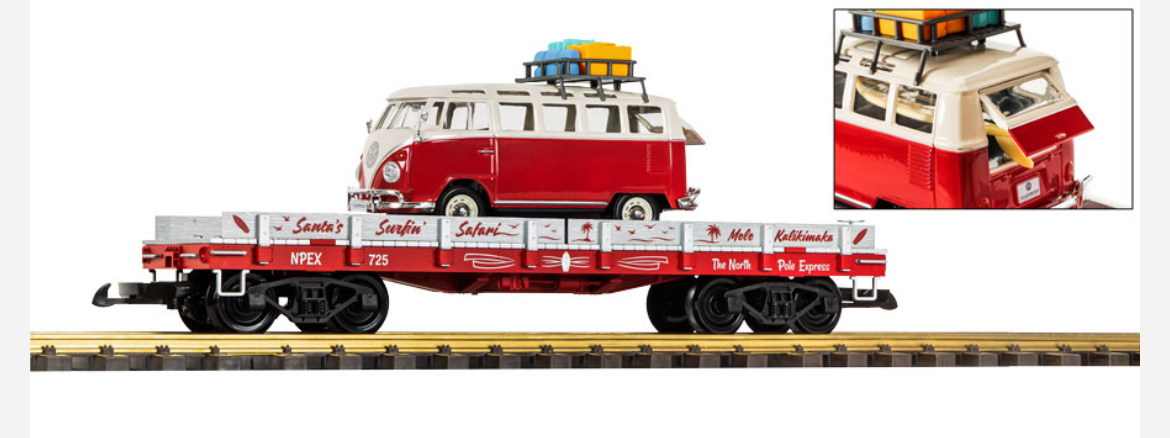 PIKO #38312 SANTA SURFIN' SAFARI TRANSPORT
